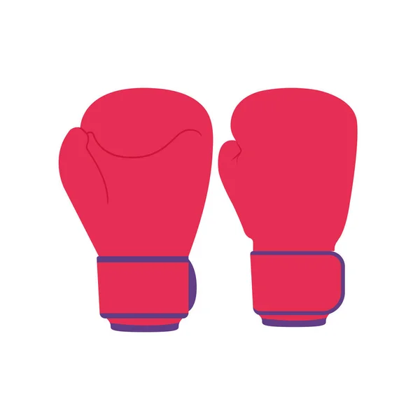 Boxhandschuhe Flache Illustration Clean Icon Design Element Auf Isoliertem Weißen — Stockvektor