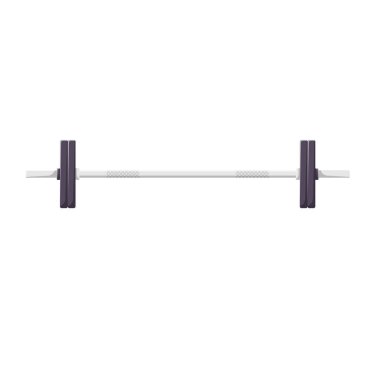 Barbell Flat Illustration. İzole edilmiş Beyaz Arkaplanda Temiz Simge Tasarım Elemanı
