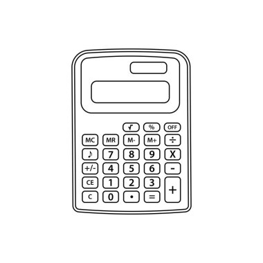 Hesap Makinesi Beyaz Arkaplan Simgesi ResmiComment