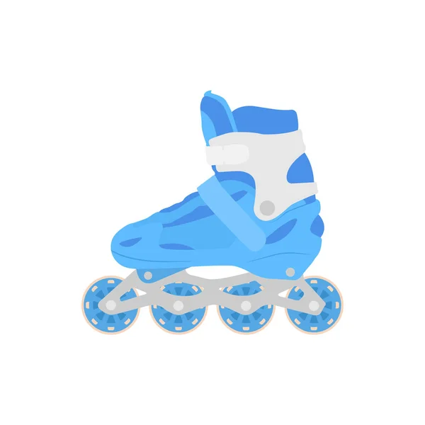Roller Skates Flat Illustration Clean Icon Design Element Isolated White — Archivo Imágenes Vectoriales