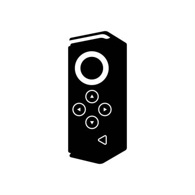 İzole edilmiş Beyaz Arkaplan Üzerinde Akıllı Telefon Oyun Alanı Siyah ve Beyaz Simge Tasarım Elementi