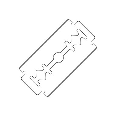 Çifte Kenar Usturası Özeti Beyaz Arkaplan Simgesi ResmiComment