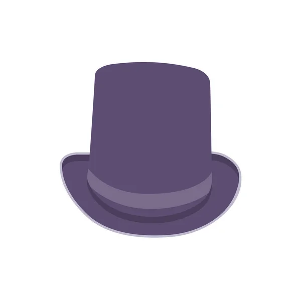 Magician Hat Flat Illustration Clean Icon Design Element Isolated White — Stok Vektör