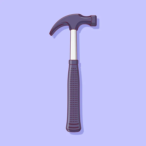 Hammer Scissors Vector Icon Illustration Outline Design Element Clip Art — Stock Vector