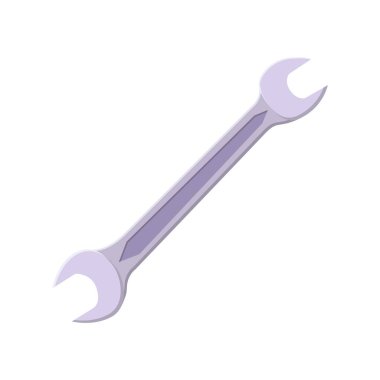 Wrench Flat Illustration. Clean Icon Design Element on Isolated White Background