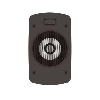 Sözcü Flat Illustration. İzole edilmiş Beyaz Arkaplanda Temiz Simge Tasarım Elemanı