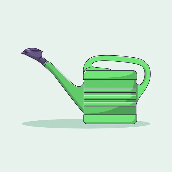 Watering Can Vector Icon Illustratie Met Outline Voor Design Element — Stockvector