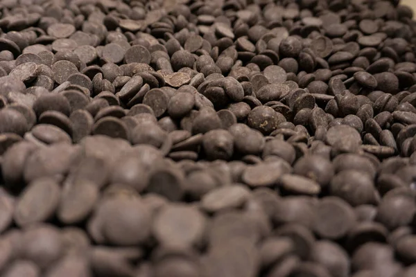 Field Many Dark Brown Chocolat Pellets — 图库照片