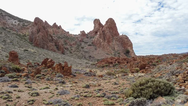 Formaciones Rocosas Caldera Del Parque Nacional Teide Tenerife —  Fotos de Stock