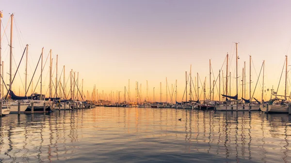 Puerto Holandés Con Veleros Amanecer Silencio — Foto de Stock