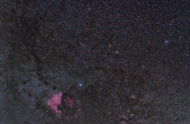 Kuğu takımyıldızı ile Kuzey Amerika nebulası veya NGC 7000.