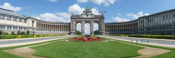 Parc Cinquantenaire Triumphal Arch Built Belgian Independence Brussels Belgium — Stok fotoğraf
