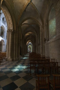 Erkekler manastırı L 'Abbaye-aux-Hommes, Caen, Normandiya, Fransa