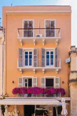 Ancient greek Mediterranean style facades