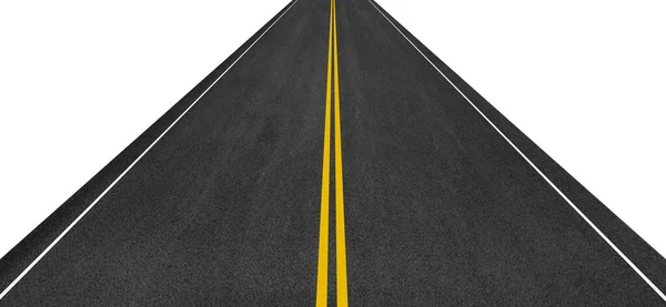 Long Asphalt Road Empty Highway Texture Background — Stock Photo, Image