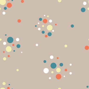 Confetti Spray Party Vector Seamless Pattern