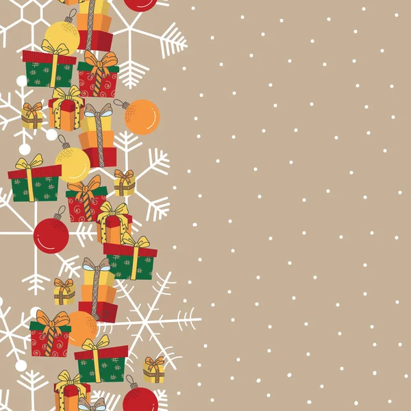 Noelde Vektörsüz Dikey Sınır Arkaplanı Sunuluyor