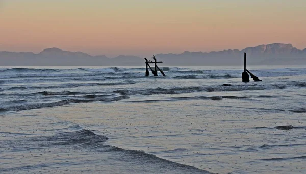 Landscape Beautiful Sunrise Beach Strand False Bay — Stock Photo, Image