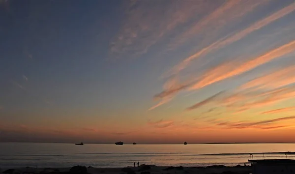 Beautiful African Sunset Blouberg Beach Cape Town —  Fotos de Stock