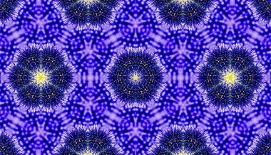 Dekoratif dijital kaleydoskop deseni
