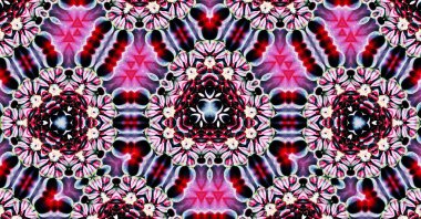 Dekoratif dijital kaleydoskop deseni