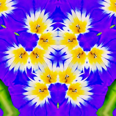 Dekoratif dijital kaleydoskop deseni