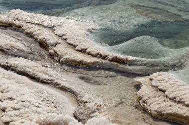 Dead sea beach, of Jordan. Decreasing every year