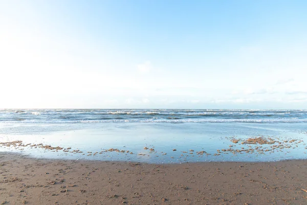 sea, waves, sky, clouds, daytime, North Sea, blue, Bright day, tide, low tide