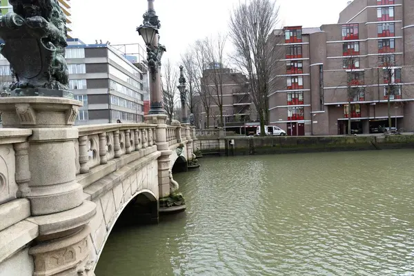 Rotterdam 'daki köprünün resmi 