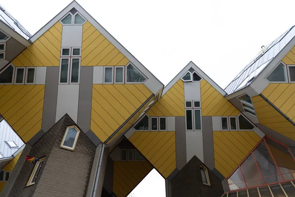 Rotterdam Cube Houses Popular Place Tourists — Stock Photo, Image