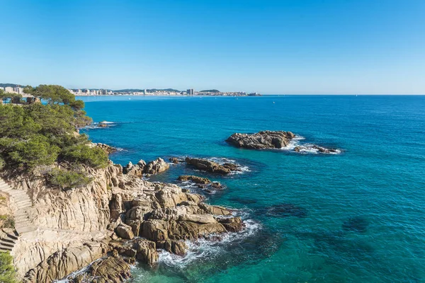 View of the beautiful coastline of the Mediterranean Sea