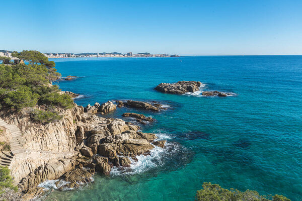 Coastline of the Mediterranean Sea (Costa Brava, Catalonia, Spain)