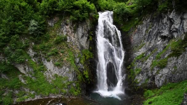 Picturesque Waterfall Mountains Sauth Deth Pish — Vídeo de Stock