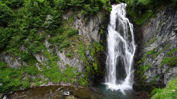 Picturesque Watefall Mountains Sauth Deth Pish Spain — Wideo stockowe