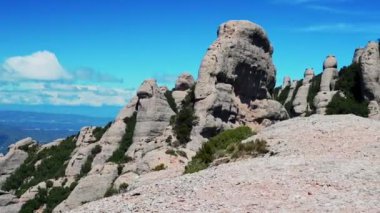 Summer blue sky on the mountains (Montserrat Natural Park)