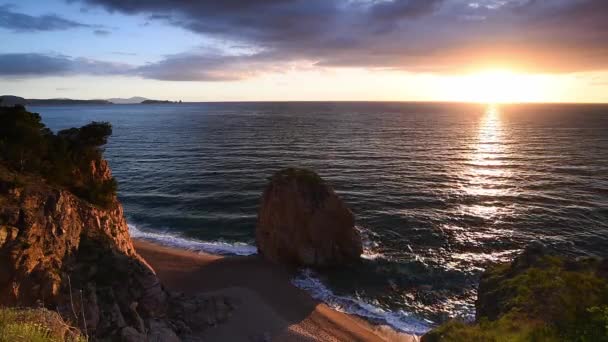 Beautiful Sunrise Mediterranean Sea — Stock video