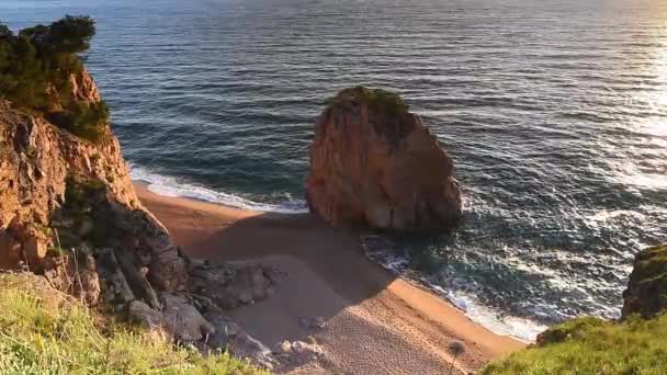 Východ Slunce Středozemním Moři Illa Roja Španělsko — Stock video
