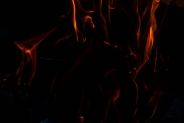 Yakıcı odun ve mangal kömürü yakın çekim için kullanılır.