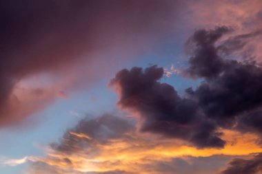 Expressive dramatic cloudscape with vibrant colors