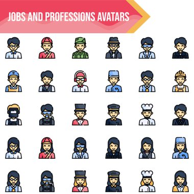 Bu bir vektör simgesi.download içerir: Eps Dosyası, Jpg Dosya Boyutu: 512 x 512 px adı Jobs ve meslekler avatarları
