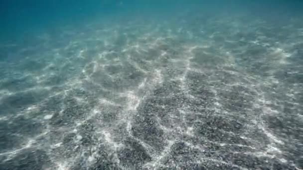 Podvodní světlo odraz pohled na oceán — Stock video