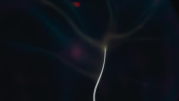 Нейронные точки пульс в темноте — стоковое видео