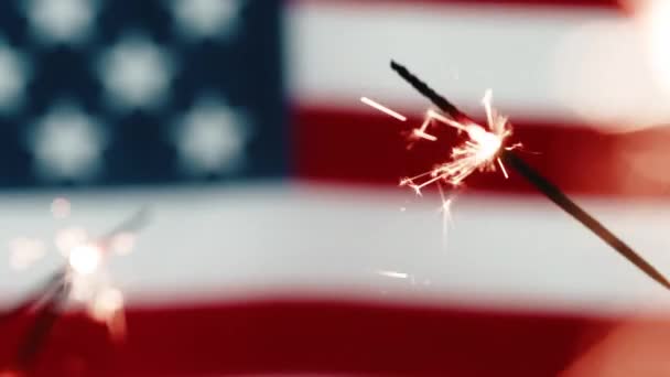 Celebraciones para la fiesta americana — Vídeos de Stock