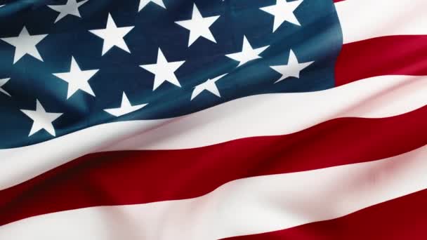 Американський прапор незалежності закривається — стокове відео
