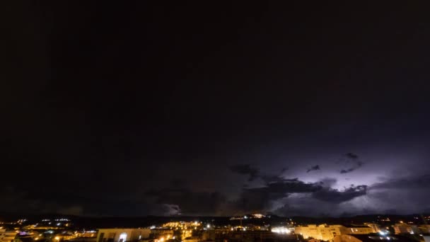 Timelapse Big Thunderstorm Clouds — Stock video
