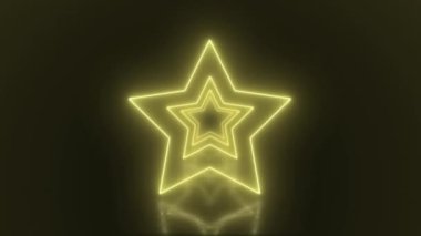 Soyut döngülü neon tünel arkaplanı 