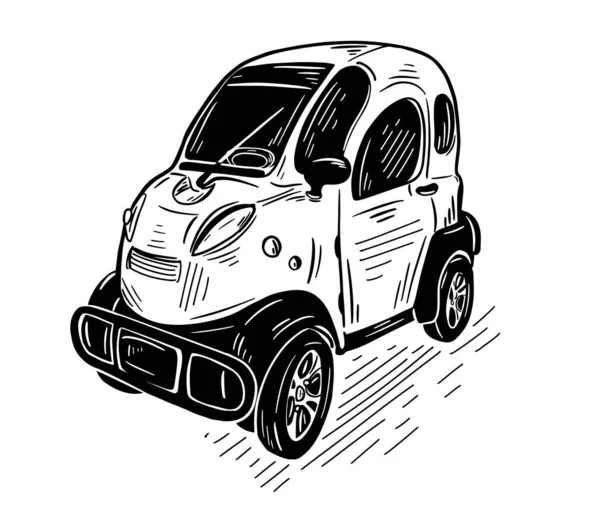 Car Hand Drawn Sketch Car Illustration Transport Design Vector Illustration — Vetor de Stock