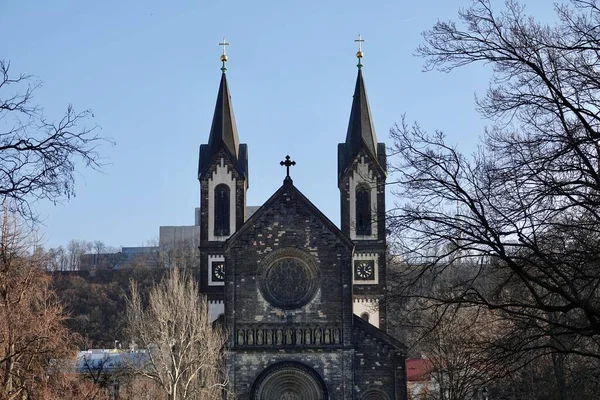 Kostel sv. Cyrila a Metoděje v Karlíně, Praha — Stock fotografie