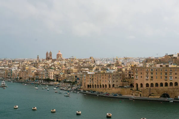 Пейзаж Города Вальета Мальте — стоковое фото
