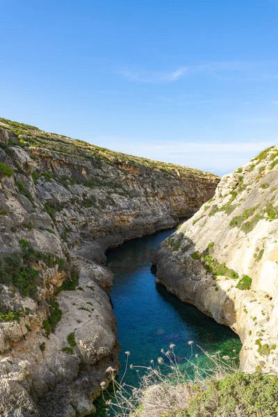 Gozo adasındaki Wied Il-Ghasri adlı turistik bir yer.